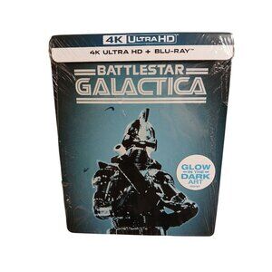 Battlestar Galactica DVD Movie 4K Ultra HD Blu-Ray Set With Glow-In-The-Dark Art